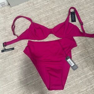 CUUP Orchid Bikini Set Vibrant Swimwear 32DD/ S/M bottoms